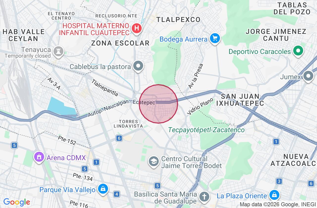 Zona aproximada de Comercial en renta en Gustavo A Madero