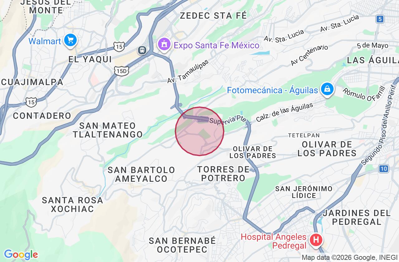 Zona aproximada de Casa en venta en Lomas Axomiatla