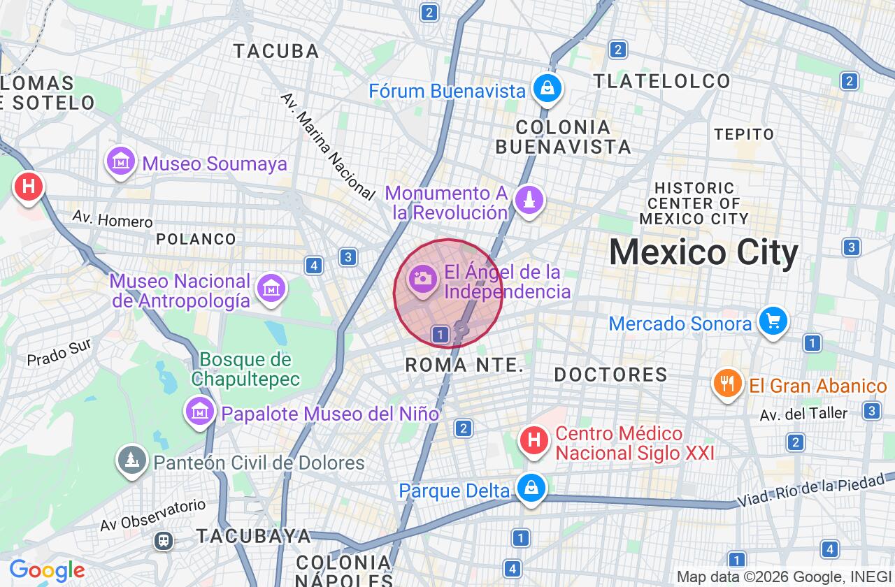 Zona aproximada de Departamento en venta en Juárez