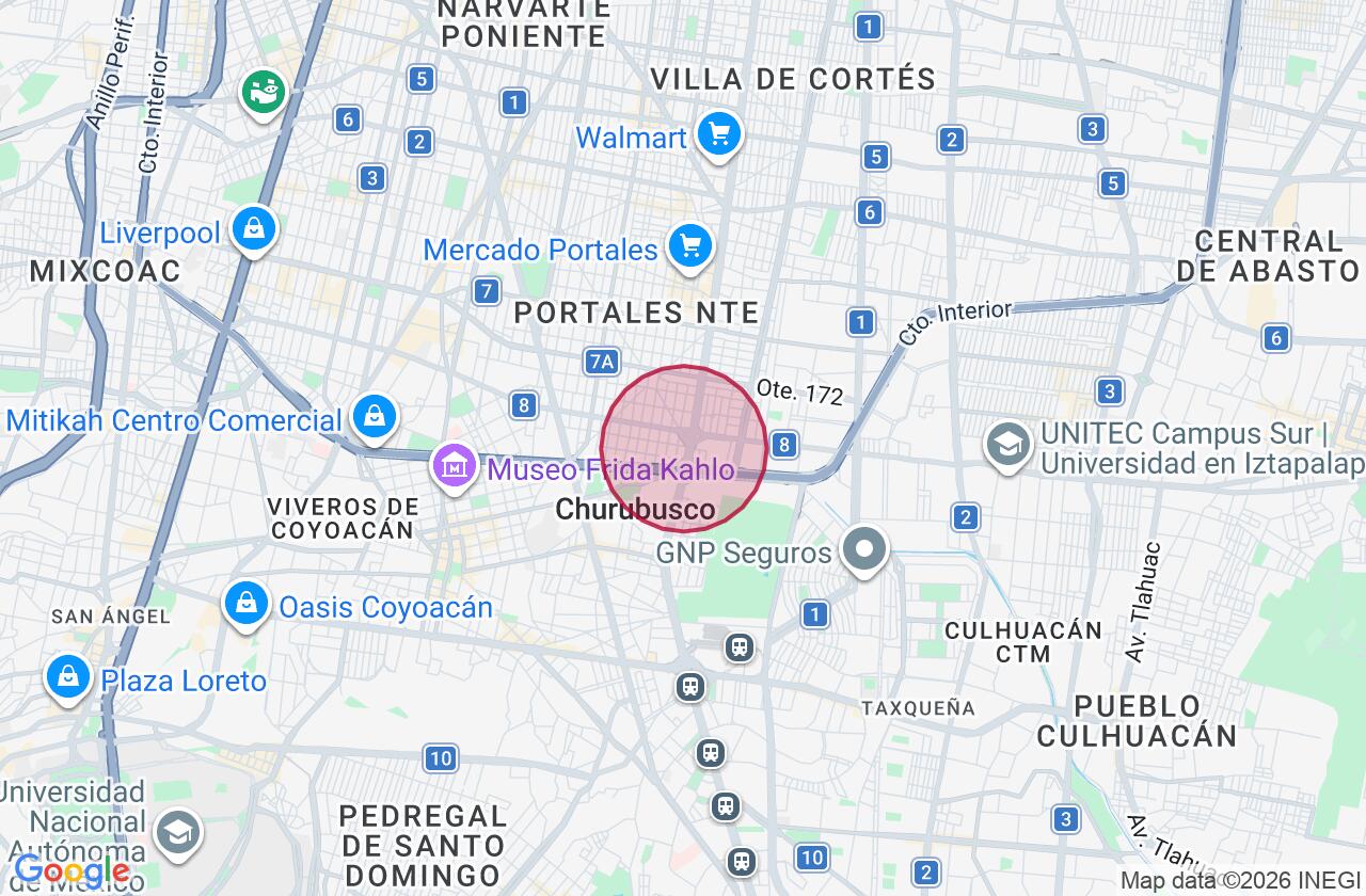Zona aproximada de Departamento en venta en Portales Sur