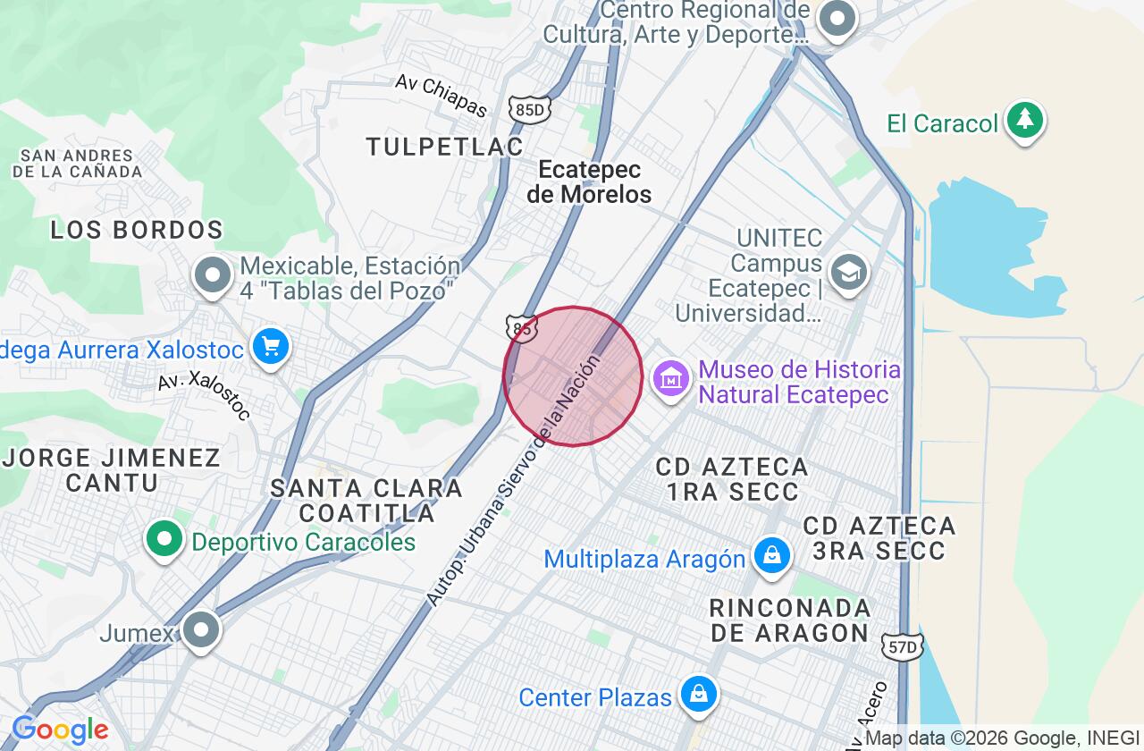 Zona aproximada de Comercial en renta en Jardines de Casa Nueva