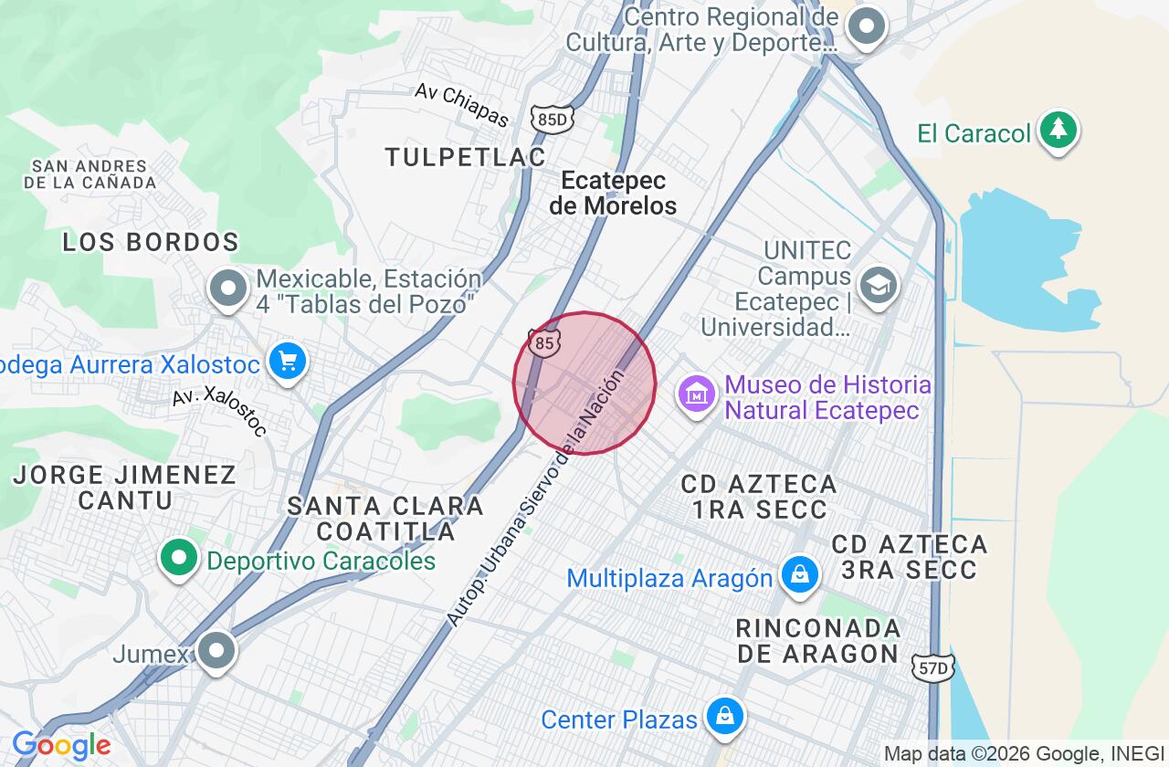 Zona aproximada de Comercial en renta en Jardines de Casa Nueva