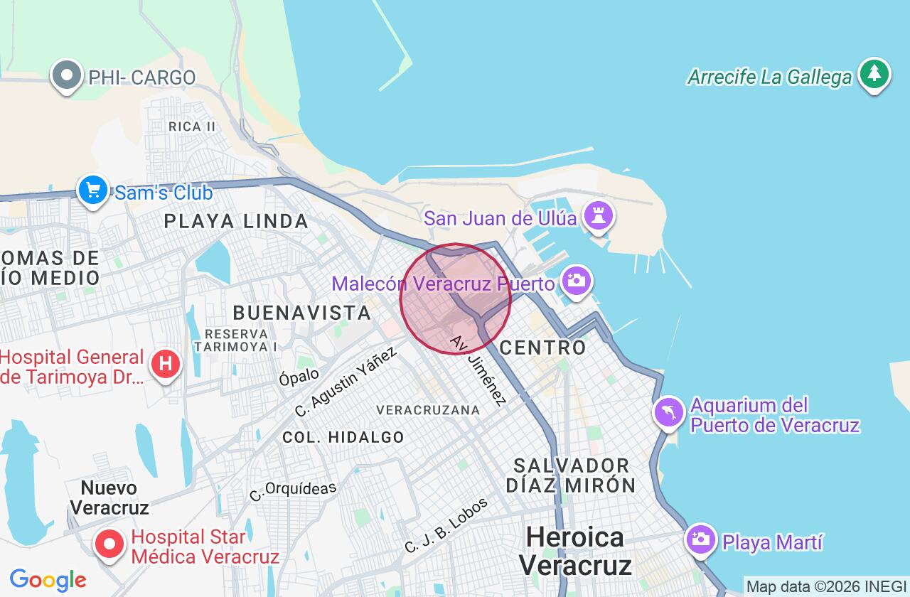 Zona aproximada de Terreno en venta en Rancho o rancheria Paso Real